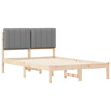 Bed Frame with Upholstered Headboard Light Grey 120 x 190 cm 878064