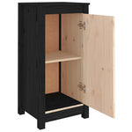 Sideboards 2 pcs Black 39x35x80 cm Solid Wood Pine 813733