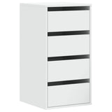 Corner Chest of Drawers White 40x41x76 cm Engineered Wood 852861