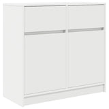 Sideboard with Drawer White 80x34x76 cm Engineered Wood 861535