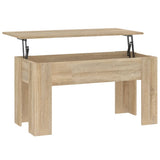Coffee Table Sonoma Oak 101x49x52 cm Engineered Wood 809686