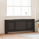 MDF Radiator Cover Black 205 cm 325552
