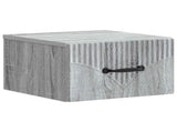 Wall-Mounted Bedside Cabinet 2 pcs Grey Sonoma Engineered Wood 898948