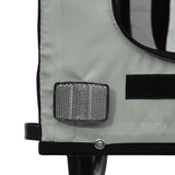 Pet Bike Trailer Grey and Black Oxford Fabric and Iron 93895