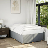 Bed Frame without Mattress Light Grey 120x190 cm Small Double Fabric 3284715
