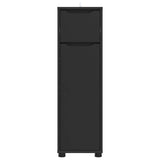 Bathroom Cabinet Black 30.5 x 30 x 101 cm Engineered Wood 888738