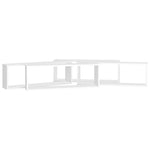 Wall Cube Shelf 4 pcs White 80x15x26.5 cm Engineered Wood 807107