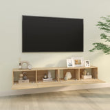 Wall TV Cabinets 2 pcs Sonoma Oak 100x30x30 cm Engineered Wood 804547