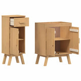 Bathroom Furniture Set with Door 2 pcs Brown 114 x 43 x 73.5 cm 3334188
