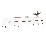 TV Cabinet High Gloss White 150x36x30 cm Engineered Wood 829126