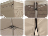 Pop-up Party Tent 575 x 288 x 245 cm Cream Oxford Fabric 42019900