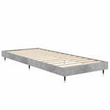 Bed Frame without Mattress Concrete Grey 75x190 cm Small Single 832209