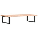 Basin Shelf Wall Mounted Steel and Solid Wood Beech 3302433
