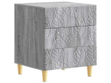 Bedside Table Grey Sonoma 43 x 39.5 x 66.5 cm Engineered Wood 895021