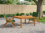 3-Piece Garden Dining Set 3 pcs Natural Solid Acacia Wood 3434613