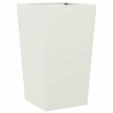 ZNTS Garden Planters White 2 pcs 45x45x75 cm Steel 851097