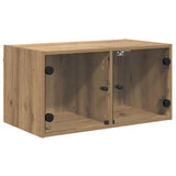 Wall Cabinets 2 pcs 68 x 37 x 35 cm Engineered Wood Artisan Oak 882916