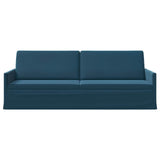 3 Seater Sofa Blue 220 x 81 x 82 cm Velvet 42041162