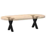 Coffee Table Legs X-Shaped 2 pcs Black 37x cm Steel 4012872