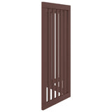 Dog Gate Foldable 3 Panels Brown 150 cm Poplar Wood 352262