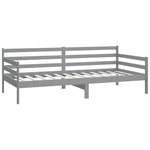 Day Bed without Mattress Grey Solid Wood Pine 90x200cm 806937