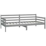 Day Bed without Mattress Grey Solid Wood Pine 90x200cm 806937