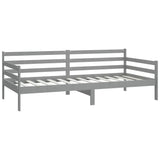 Day Bed without Mattress Grey Solid Wood Pine 90x200cm 806937