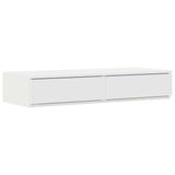 Storage Bed Frame White 236.5 x 80 x 31.5 cm Engineered wood 3335597