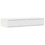 Storage Bed Frame White 236.5 x 90 x 31.5 cm Engineered wood 3335605