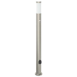 Bollard Lights with Sensor&Outlet 3pcs 110 cm Stainless Steel IP44 4006022