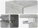 Bathroom Mirror Cabinet Concrete Grey 60 x 14.5 x 70 cm 889058
