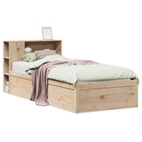 Bed Frame without Mattress 90x200 cm Solid Wood Pine 3323434