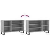 Shoe Cabinet Grey Sonoma 102x36x60 cm Engineered Wood 831426