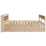 Bed Frame without Mattress 180x200 cm Super King Solid Wood Pine 3307113