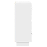 Drawer Cabinet High Gloss White 66 x 34.5 x 90 cm 893919