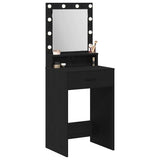 Dressing Table Black Oak 50 x 41 x 135 cm Engineered Wood 865092