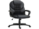 Faux Leather Office Chair - Black T3398P342398