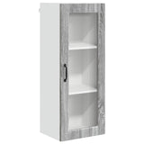 Wall Glass Cabinet PORTO Grey Sonoma 40 x 31 x 100 cm 885451