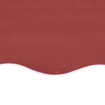 ZNTS Replacement Fabric for Awning Burgundy Red 3.5x2.5 m 311966