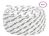Multipurpose Utility Rope 12 mm 100 m White Polyester 3473517