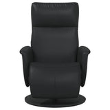 Massage Recliner Chair Black Faux Leather 42018595