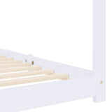Kids Bed Frame White Solid Pine Wood 80x160 cm 283350