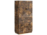 Cabinet Set 2 pcs Smoked Oak 66 x 34.5 x 87 cm Engineered Wood 3416804
