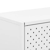 Sideboard White 105x35x75 cm Steel 335869