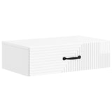 Wall-Mounted Side Table High Gloss White 59 x 34.5 x 17 cm 898659