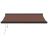 Automatic Retractable Awning Brown 350x250 cm 3215734