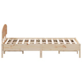Bed Frame without Mattress 140x200 cm Solid Wood Pine 3207209
