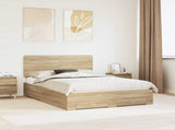 Bed Frame with Drawer Sonoma Oak 150 x 200 cm Engineered Wood 3412769