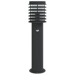 Outdoor Floor Lamps with Sensors 3pcs Black 60 cm Stainless Steel 4006370
