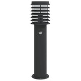 Outdoor Floor Lamps with Sensors 3pcs Black 60 cm Stainless Steel 4006370
